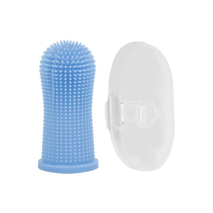 Trendiq Pet Teeth Sleeve Soft Bristles Silicone Material Pet Teeth Sleeve