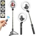 Ring Light Tripod Selfie Stick For Live Recording And Videos Flash Light Stand. 