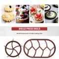 Bread Dough Press Mold Set Bread Cutters Baking Bread Rolls Mold Plastic Pastry Cutters Stamp Round Oval. 