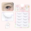 Menglu 4-7mm Brown Under Lashes Little Flame Lower Eyelashes W-41 Natural Short Style Imitation Hand Painting Eye Lashes. 