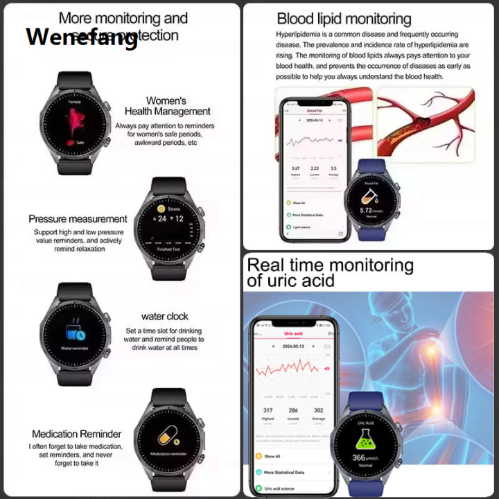 Wenefang%202025%20New%20For%20Xiaomi%20AI%20Diagnosis%20Women%20Smart%20Watch%20Men%20Laser%20Treatment%20Fashion%20Three%20High%20ECG+PPG%20Temperature%20BT%20Call%20Health%20smartwatch%20-%20Image%205