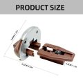 1Set Durable Plastic Metal Drawer Guide Slide Accessory with Roller Brown Drawer Track Slide Kit Universal Drawer Slide Replacement Part for Dressers Hutches Nightstand. 