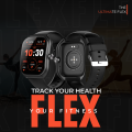 (New Launch) Ultima Watch Flex Smartwatch, 2.01 inch HD Display, Advanced SingleSync Bluetooth Calling, 24/7 health tracking, 100+ sports modes, SOS, IP67 Water-resistant smart watch. 