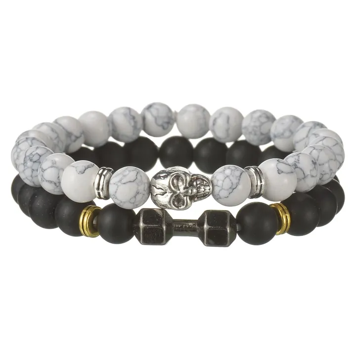 Mini%20Born%20Gothic%20Skull%20Bracelet%20For%20Men%20Women%20Natural%20Stone%20BeadPortable%20s%20Bracelets%20barbell%20Boy%20Biker%20Cool%20Wristband%20Gift%20kpop%20-%20Image%203