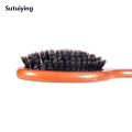 Sutuiying Natural Boar Bristle Brush Comb Anti-Static Oval Hairdressing Fifty percent discount Hair Styly Comb Wood Woman Hairbrush. 