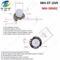 TZT SR602 MINI Motion Sensor Detector Module Pyroelectric Infrared PIR kit sensory switch Bracket for arduino Diy With lens. 