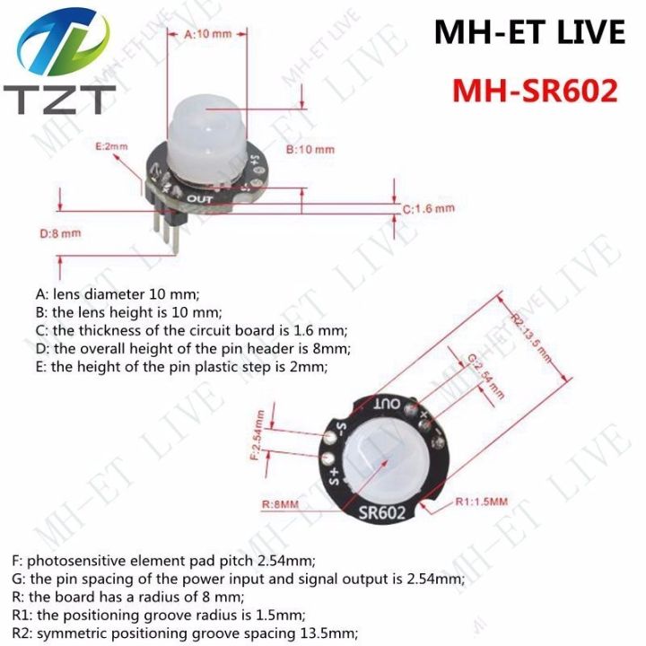 TZT%20SR602%20MINI%20Motion%20Sensor%20Detector%20Module%20Pyroelectric%20Infrared%20PIR%20kit%20sensory%20switch%20Bracket%20for%20arduino%20Diy%20With%20lens%20-%20Image%205