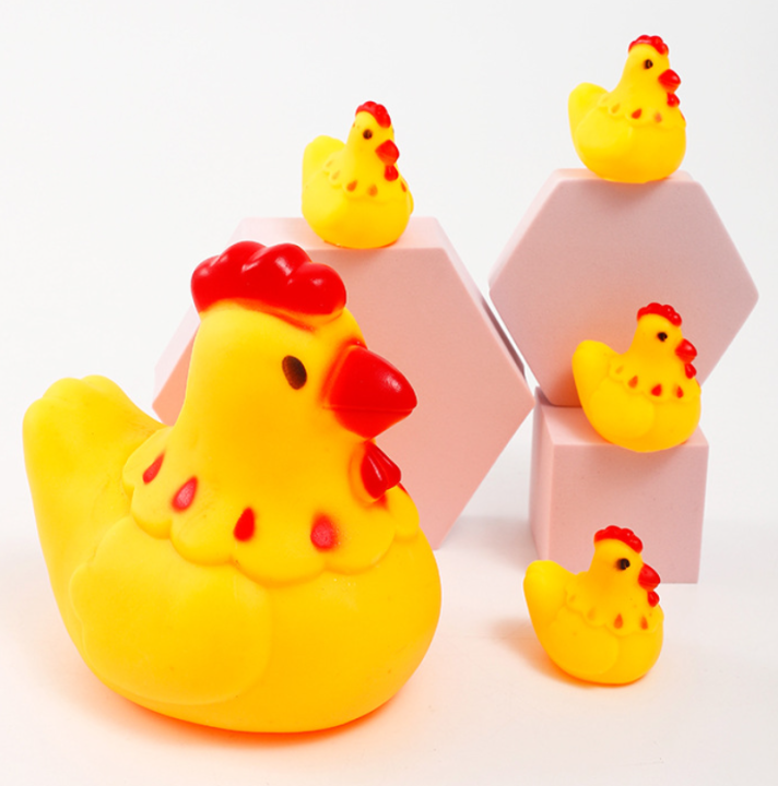Bath%20Rubber%20Chicken%20Chu%20Chu%20Sound%20little%20Yellow%20Chicken%20baby%20Water%20toys%20-%20Image%204