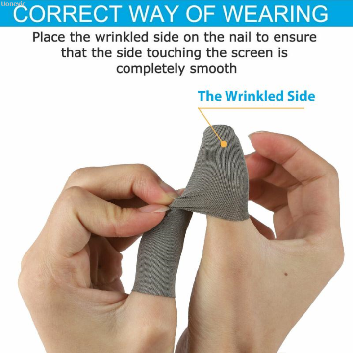 Uonevic%20BG%20%5BBest%20Series%5D%202/10%20Pieces%20Game%20Controller%20Finger%20Cover%20Sweatproof%20Gaming%20%E3%80%902025%20Version%E3%80%91%20Finger%20S%20Anti-Scratch%20Sleeve%20Sensitive%20Mobile%20Phone%20Touch%20Screen%20PU%20-%20Image%207