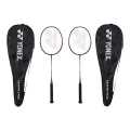 Yonex Basic Badminton Racquet with Full Cover, Set of 2 (Strung). 