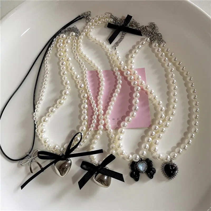 Jewelry Aesthetics Y2k Harajuku Era 2000 Girls Fit Necklace Heart - Main Image