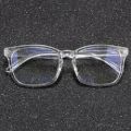 Transparent Glasses Anti Glare UV Eye Glasses for Men and Women White Frame Glasses for Girls and Boys. 