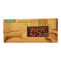 LED Digital Wall Clock JH2206T – Large Display with Day, Alarm, Calender, Date, Temperature | Silent Modern Decor Clock for Living Room Office. 
