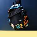 TRUFFLE Graffiti Printed Waterproof Soft Hip-Hop Backpack With 16" Laptop Storage Capacity For Unisex. 