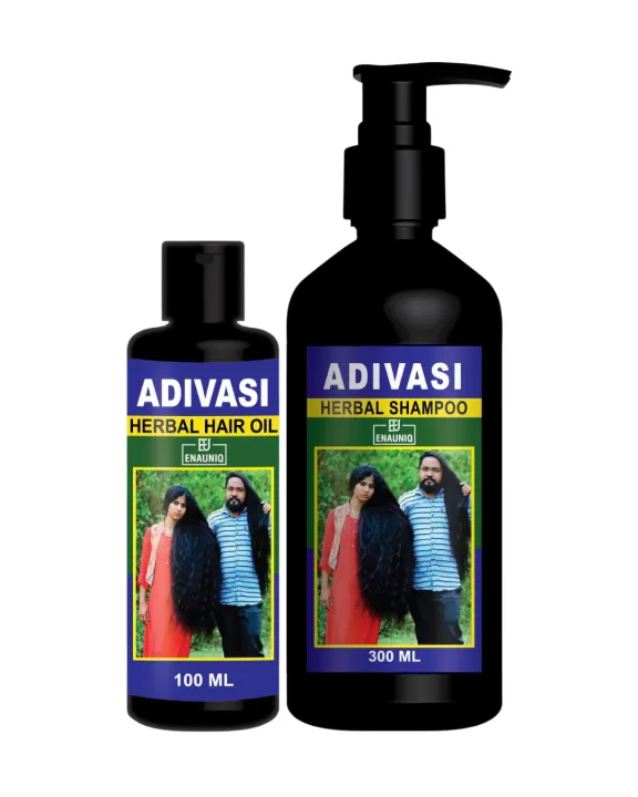 Enauniq%20Adivasi%20Shampoo%20300ml%20+%20Adivasi%20Hair%20Oil%20100ml%20COMBO%20Pack%20Of%202pc%20-%20Image%202