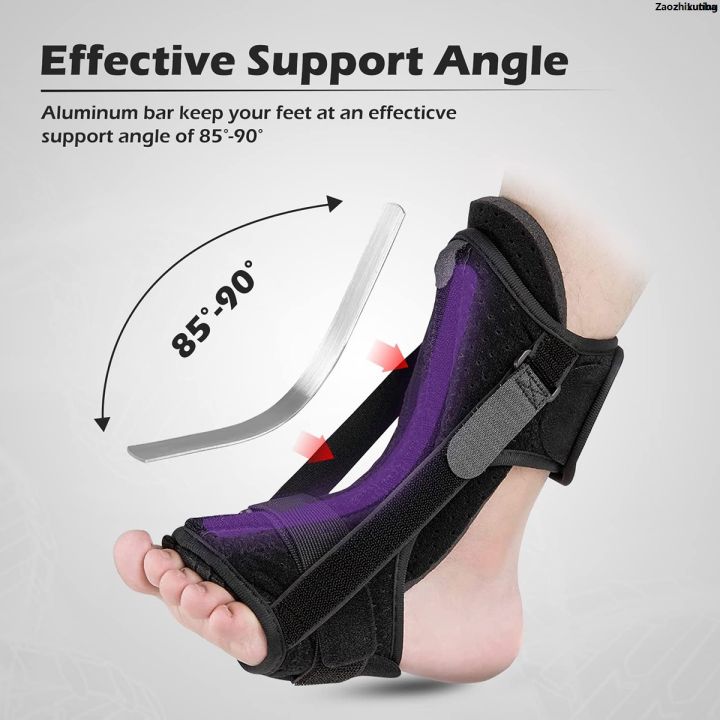 LutingHigh%20Quality%20ZaozhixunbaFifty%20percent%20discount%201/2Pcs%20Plantar%20Fasciitis%20Night%20Splint%20Adjustable%20Foot%20Drop%20Orthotic%20Brace%20with%20Massage%20Ball%20Unisex%20Night%20Splint%20for%20Easing%20Pains%20-%20Image%202