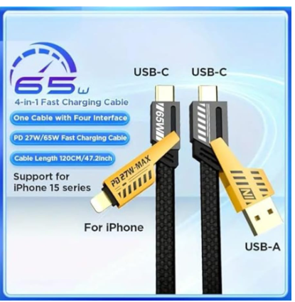 4%20in%201%20Fast%20Charging%20Cable%20(Type%20C/USB%20A/Lightning)%20Dual%20Type%20C%20PD%2027W%2065W%20Nylon%20Braided%20Cable%20%7C%20Flat%20Braided%20i-Phone%20Charging%20Cable%20with%20Velcro%20Multi%20Charging%20Cable%20Combo%20Type%20C/USB-A%20Ports%20-%20Image%203