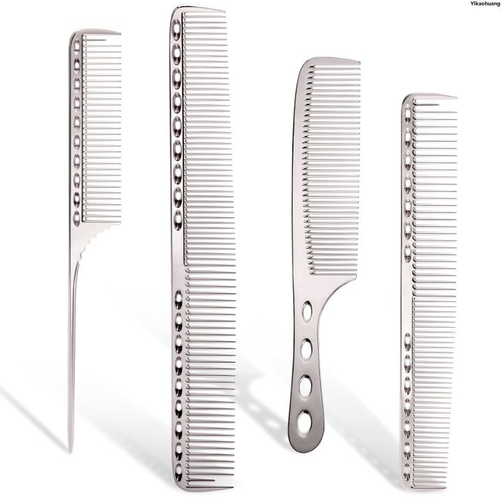 NEW%20Yikaohuang4PCS/Pack%20Metal%20Comb%20Set%20Barber%20Comb%20Stainless%20Steel%20Blending%20Comb%20Fine%20Styling%20Cutting%20Comb%20Flat%20Top%20Clipper%20Comb%20Fifty%20percent%20discount%20-%20Image%207
