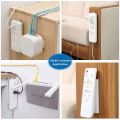 Wall Mount Self Adhesive Power Strip Holder Plug & Extension Lead, Router And Remote Organiser. 