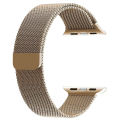 42Mm&44Mm Apple Watch Band Stainless Steel Belt With Magnetic Buckle For Iwatch6 5 4 3 2 1 Gold Color. 