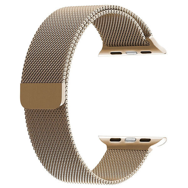 42Mm&44Mm Apple Watch Band Stainless Steel Belt With Magnetic Buckle For Iwatch6 5 4 3 2 1 Gold Color