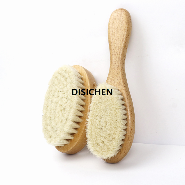 DISICHEN%20New%20Baby%20Care%20Pure%20Natural%20Wool%20Baby%20Wooden%20Hair%20Brush%20Newborn%20Comb%20Hair%20Bath%20Brush%20Sales%20promotion%20-%20Image%202