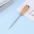Ice Pick Ice Icing Breaker Wooden Handle Stainless Steel Ice Pick Punch Crusher Cocktail Stick Fruit Bar Kitchen Tool DD7. 