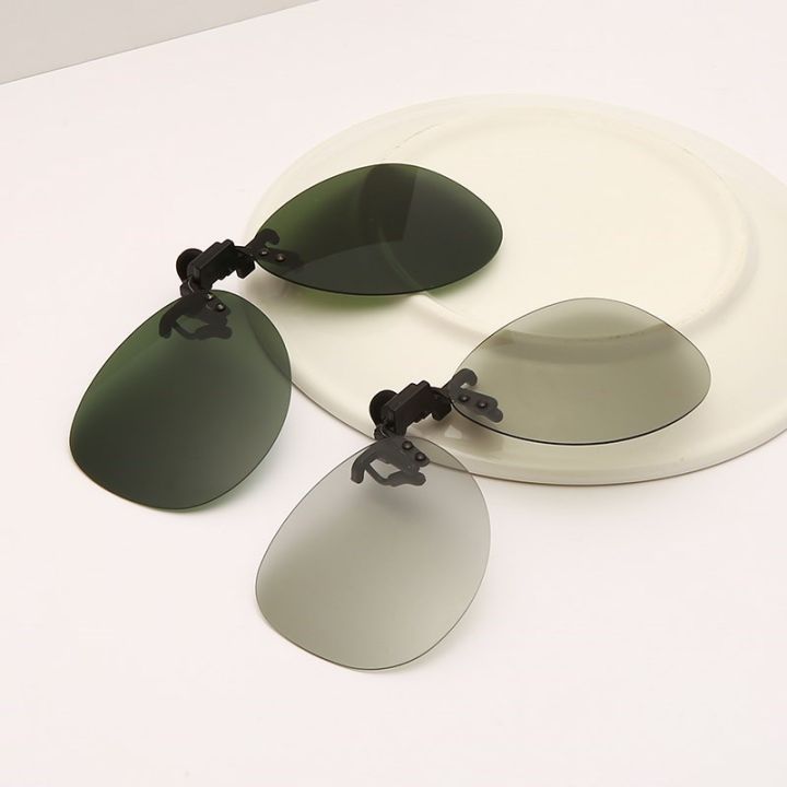 Polarized Sunglasses Clip Drive Sun Spectacles Yellow Night Vision