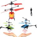 Mini Infrared sensor Helicopter Aircraft Flashing Light Toys. 