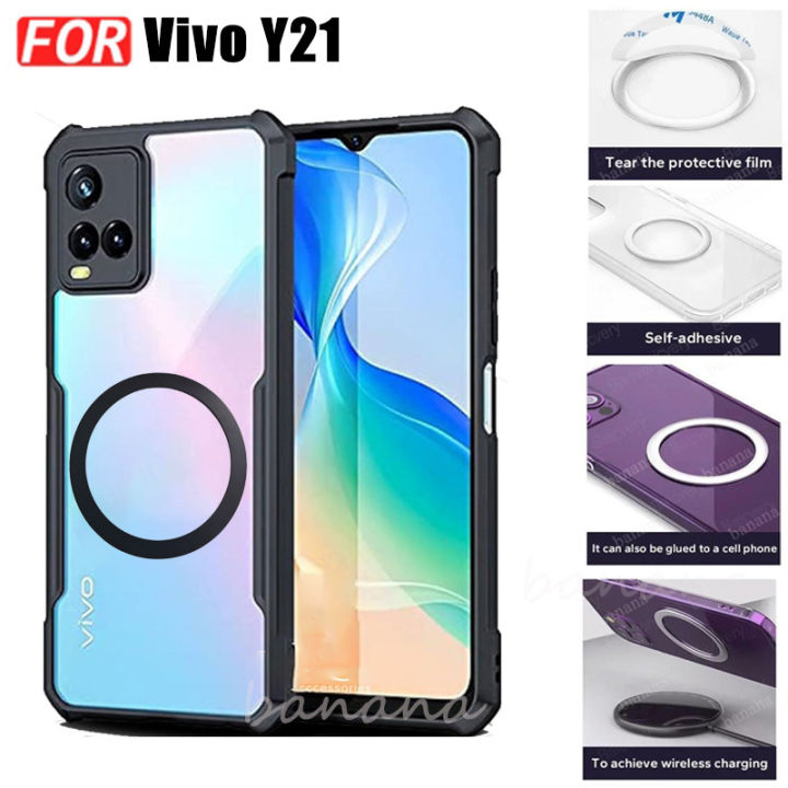3%20in%201%20Vivo%20Y21%20Acrylic%20Phone%20Case%20For%20Vivo%20Y21T%20Y33S%20Y21S%20Y21A%20Casing%20With%20Magnetic%20Wireless%20Charging%20Sticker%20+Full%20Coverage%20Tempered%20Glass%20Screen%20Protector%20-%20Image%202