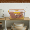 ARELENE Bread Box Bread Boxes for Kitchen Counter Airtight, Time Recording Bread Storage Container with Lid Yellow. 