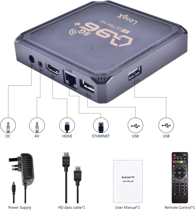 Q96%20Plush%20%205G%20Android%20TV%20Box%204K%20Ultra%20HD%20Android%20Media%20Player%20Wifi%20/%20Lan%20/%20Hdmi%20/%20Dlna%20box,4GB%20RAM%2032GB%20Rom%20-%20Image%202