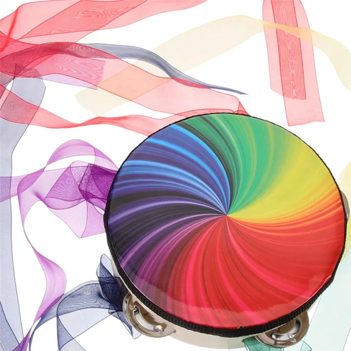 1%20PCS%20Tambourine%20Musical%20Instrument%20Adult%20Hand%20Drum%20Drums%20As%20Shown%20Polyester%20PV%20for%20Kids%20Percussion%20Drum%20Ribbon%20Child%20-%20Image%205