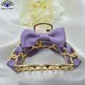 Jewels of Nepal Viral Ribbon Bow Designed Metal Hair Claw Clip For Women. 