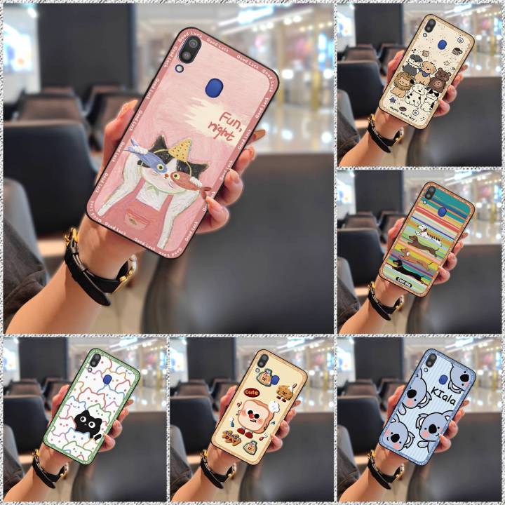Phone%20Pouch%20Silicone%20Phone%20Case%20For%20Samsung%20Galaxy%20M20/SM-M205FD%20TPU%20Back%20Cover%20Shockproof%20Dirt-resistant%20Full%20wrap%20Cute%20-%20Image%204