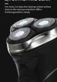 VGR V - 318 Professional Rechargeable Electric Hair Trimmer/Shaver Rotary Three shaving heads. 