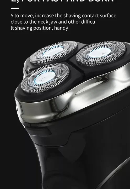 VGR%20V%20-%20318%20Professional%20Rechargeable%20Electric%20Hair%20Trimmer/Shaver%20Rotary%20Three%20shaving%20heads%20-%20Image%203