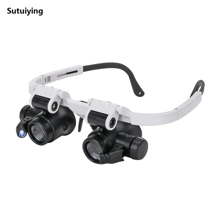 Sutuiying%208X/15X/23X%20Head-mounted%20LED%20Magnifying%20Glass%202XLED%20Watch%20Jeweler%20Bargain%20price%20Repair%20Reading%20Observation%20Telescopic%20Magnifier%20Glasses%20-%20Image%202