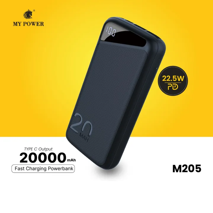 Mypower%20Fast%20charging%20Powerbank%20%7C%2020000mah%20Powerbank%20%7C%20Pd%20Fast%20Charging%20Power%20bank%20%7C%20Digital%20Display%20Powerbank%20%7C%20M205%20PD%20QC%203.0%20Power%20Bank%20-%20Image%202