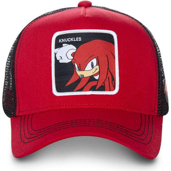 Spot%20High%20Quality%20Sonic%20Anime%20Snap%20Button%20Cotton%20Baseball%20Cap%20Men's%20Women's%20Hip%20Hop%20Mesh%20Truck%20Cap%20-%20Image%203