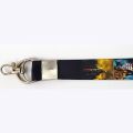 Fashionable Fabric Print Lanyard Hook & Ring Keychain / Keyring (18 x 1 Inch): Perfect For Both Boys And Girls!. 