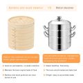 Natural Handmade Wide Application Dumpling Steamers Vegetable Snack Bamboo Steamer Souvenir Basket. 