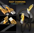 4 in 1 convertible Metal Fast Data cable ,Braided cable 65W. 