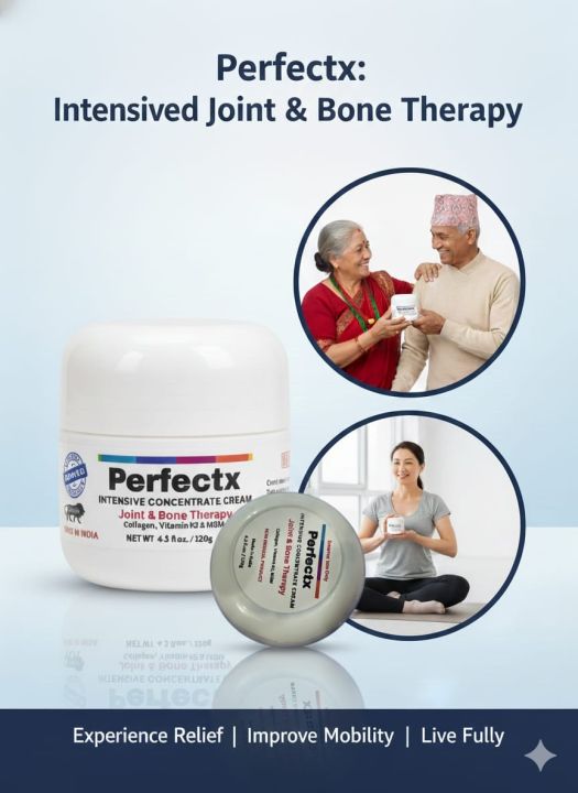 Perfectx Joint & Bone Therapy Cream, Perfect X 120 gm Joint and Bone Therapy, Pain Relief Cream, Intensive Concentrate for Joint and Muscle Recovery, Provides Relief for Back, Neck, Hands, Feet