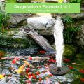 Polycrystalline Solar Panel Fountain Outdoor Pool Floating Fountain Bird Bathtub Fountain Patio Garden Water Fountain Lights(18cm). 
