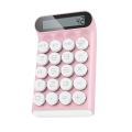 Retro Calculator Mechanical Keyboard Portable Calculator-Pink. 