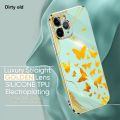 Dirty old Hontinga for OPPO A37 A37F NEO 9 Back Cover（Free Lanyard）Luxury 6D Plating Bargain price Golden Butterfly Side Pattern Case Soft Silicone Square Mobile Cover. 