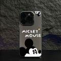 Cartoon Disney Couple Luxury  Phone Case Compatible for IPhone 11 13 14 12 15 Pro Max X XS Max XR Cute Mickey Mouse Shockproof Soft Cover. 