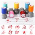 Office & School Supplies English Photosensitive Chapter Scrapbooking Stamper Children Toy Stamps Kids Seal Reward Seal Teaching stamp Encouragement Commentary Stamp. 
