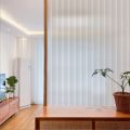 New Reeded Glass Window Privacy Film Opaque UV Protection Static Shading Stripe Decorative Window Film Anti-peep Glass Frosted Film. 